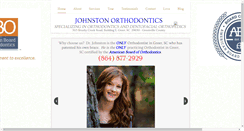 Desktop Screenshot of johnstonorthodontics.com