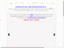 Tablet Screenshot of johnstonorthodontics.com